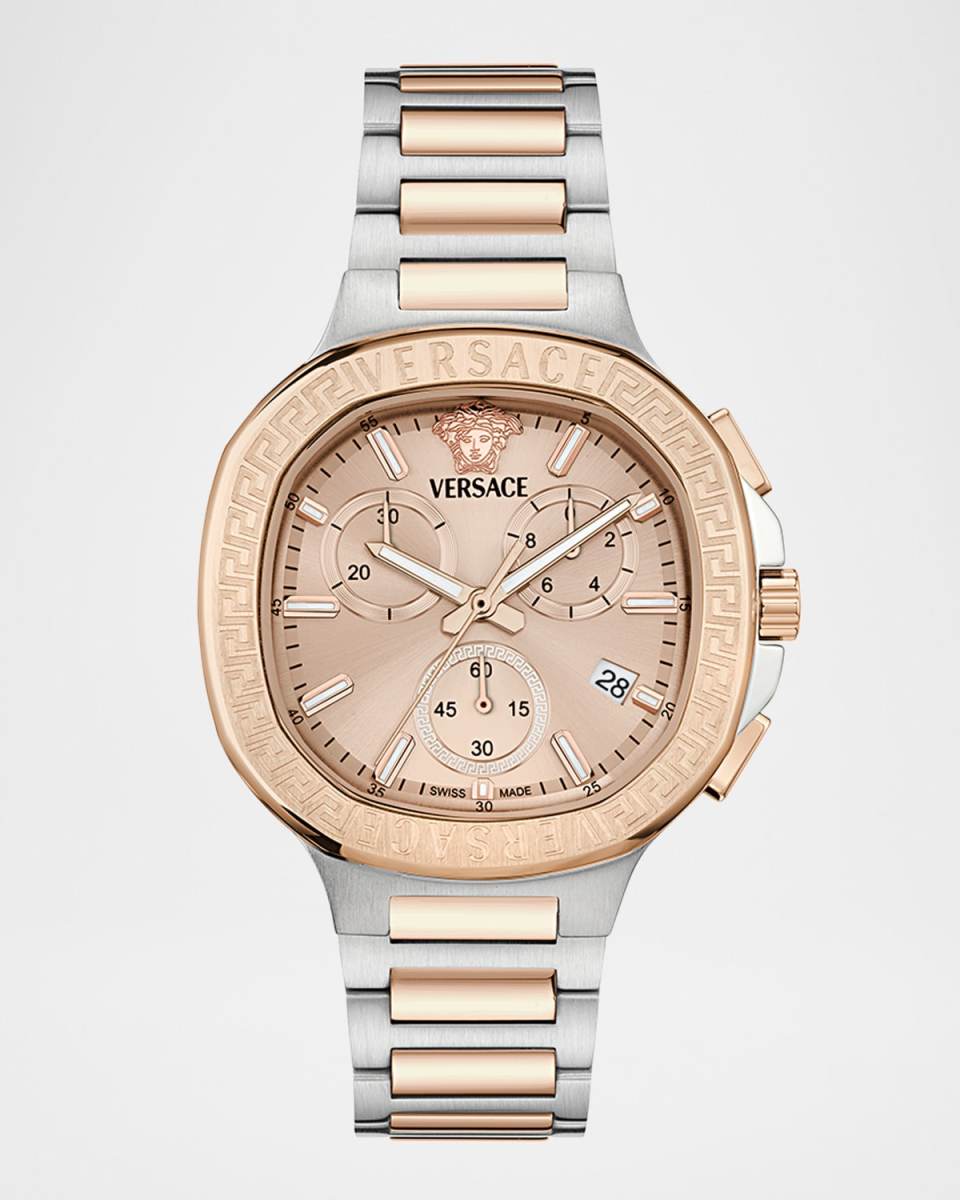 V-Chrono Square 40mm Two Tone Bracelet Watch
